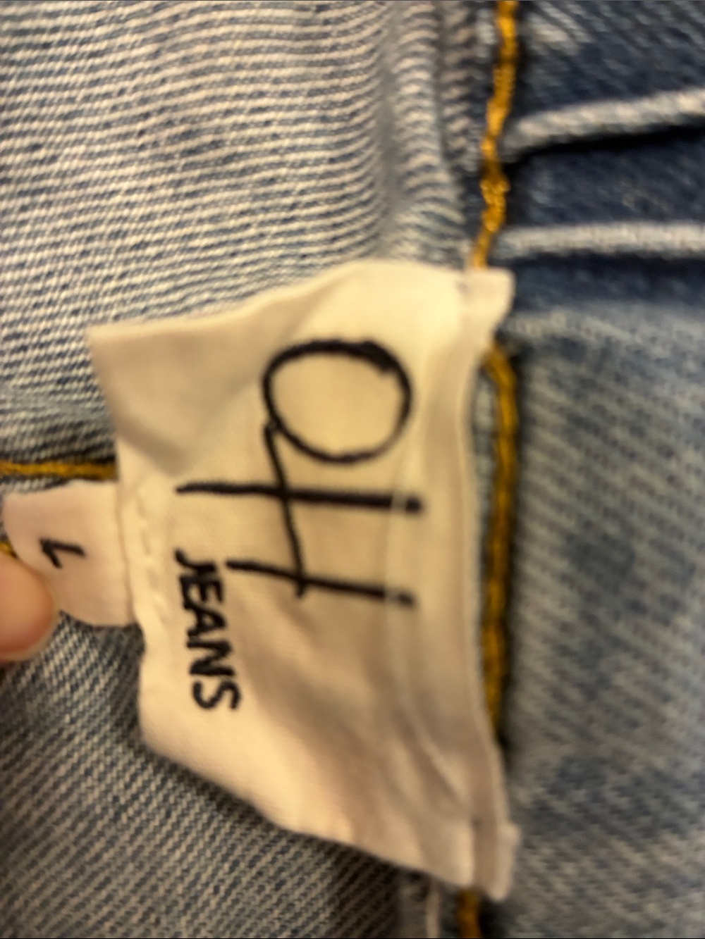 Oli & Hali Blue Floral Appliqué Straight-Leg Jeans - Picture 3 of 3